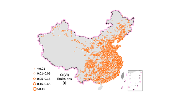 Gridded dataset of industrial aquatic heavy metal emissions in China (1998-2010)